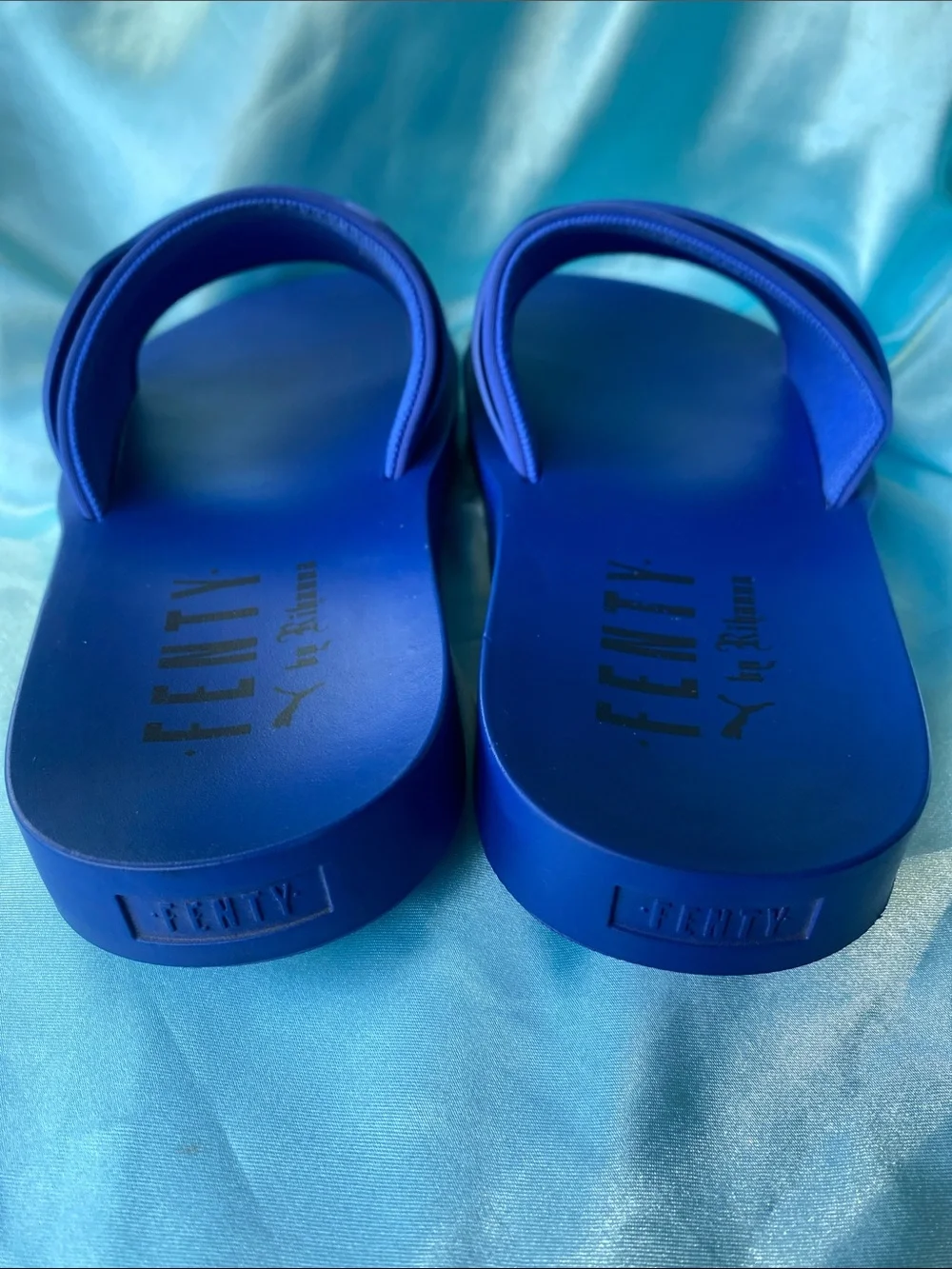 FENTY x PUMA Electric Blue Beach Slide Sandals
